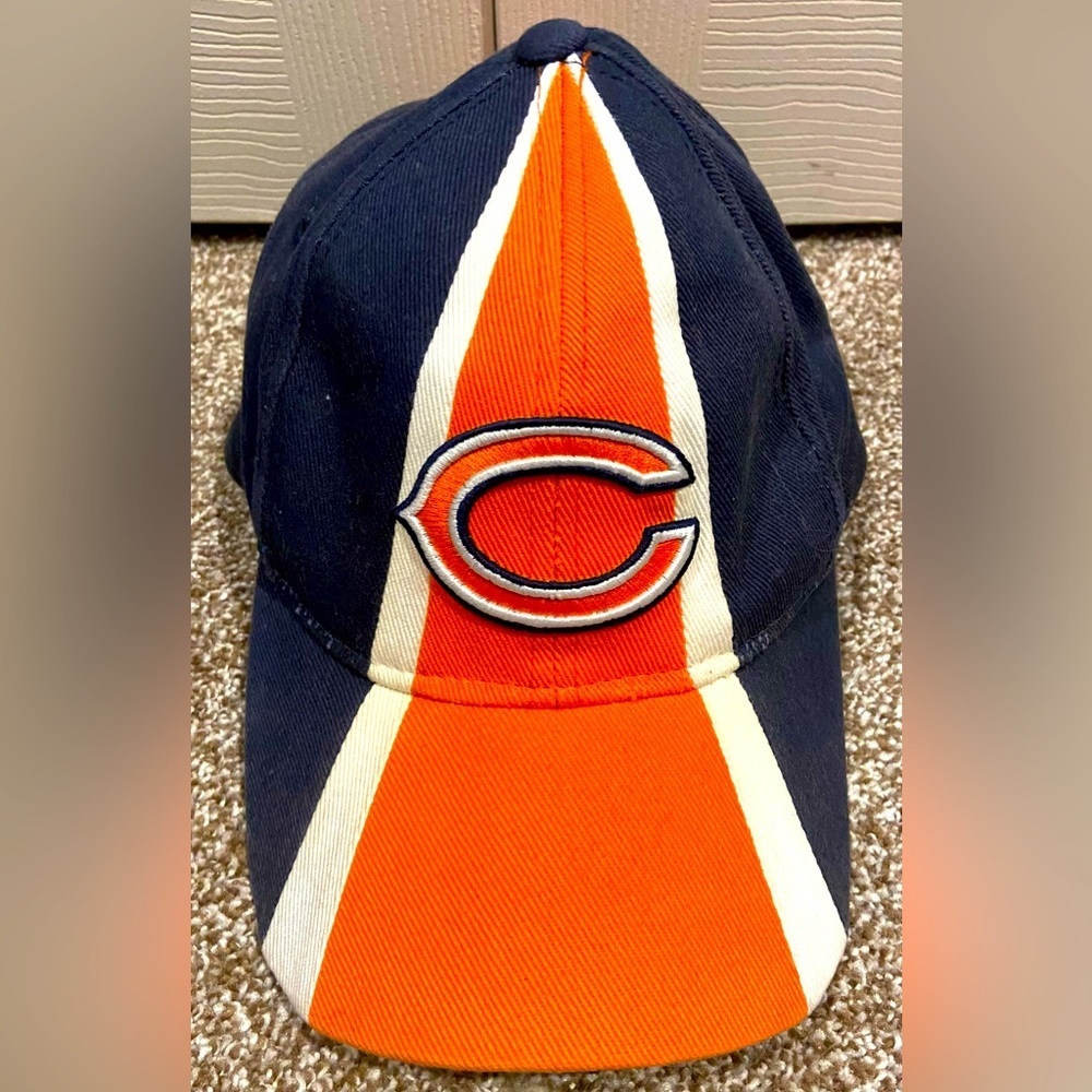 Chicago Bears Hat Strapback Cap Mens Orange Blue Reebok NFL Football